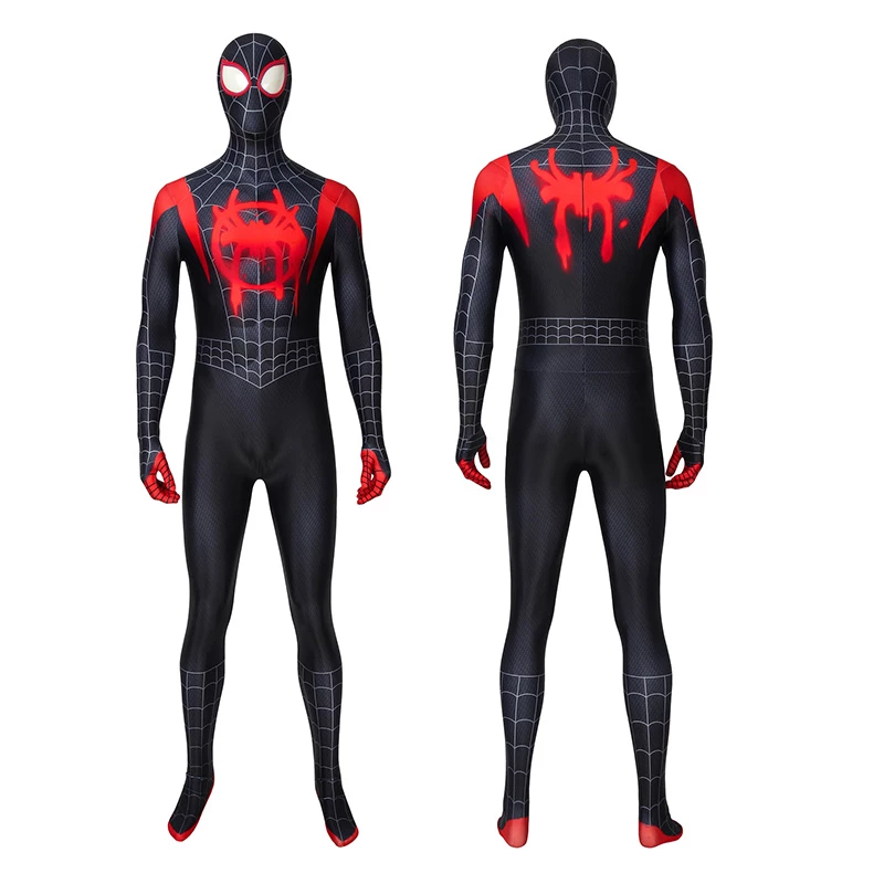 Miles Morales Costume Spider-Man Into The Spider-Verse Cosplay Costume 3 Miles Morales Costume Spider-Man Into The Spider-Verse Cosplay Costume