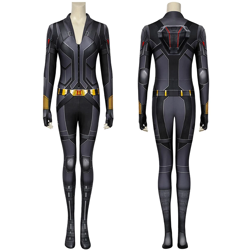 Natasha Romanoff Black Jumpsuit 2020 Movie Black Widow Cosplay Costume 3 Natasha Romanoff Black Jumpsuit 2020 Movie Black Widow Cosplay Costume