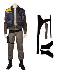 Rogue One A Star Wars Story Cassian Andor Halloween Cosplay Costume Full Suit