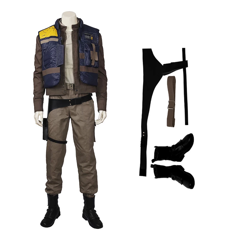 Rogue One A Star Wars Story Cassian Andor Halloween Cosplay Costume Full Suit 3 Rogue One A Star Wars Story Cassian Andor Halloween Cosplay Costume Full Suit