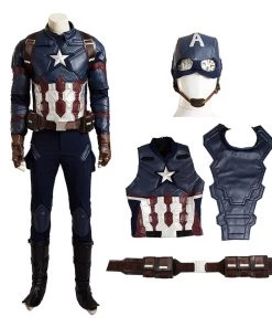 The Avengers Captain America Civil War Steve Rogers Cosplay Costume