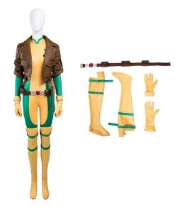 X-Men Rogue Costume Anna Marie Cosplay Costume Deluxe Version - Top Level