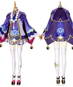 Genshin Impact Cosplay Suit Qiqi Costume Top Level