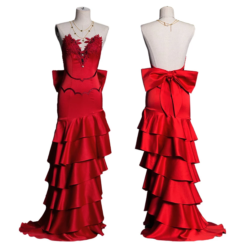 Final Fantasy VII Remake Aerith Gainsborough Cosplay Costume Suit 2 Final Fantasy VII Remake Aerith Gainsborough Cosplay Costume Suit