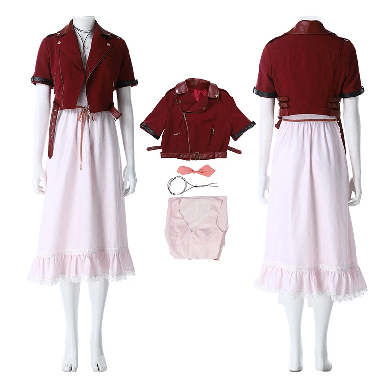 Top Alice Costume Final Fantasy VII Remake Cosplay Costume 3 Top Alice Costume Final Fantasy VII Remake Cosplay Costume