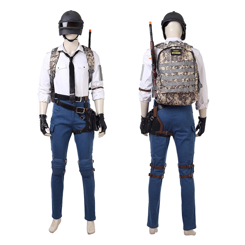 Top Level PUBG White Shirt Cosplay Costume 3 Top Level PUBG White Shirt Cosplay Costume