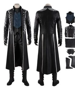 Vergil Costume Devil May Cry 5 Cosplay Costumes Windbreaker Full Set