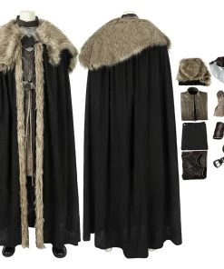 Jon Snow Costume Aegon Targaryen House Stark Cosplay Suit