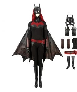 Woman Kate Kane Black Cosplay Costume Halloween Suit