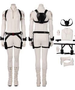 Black Widow White Costumes Natasha Romanoff Cosplay Costumes