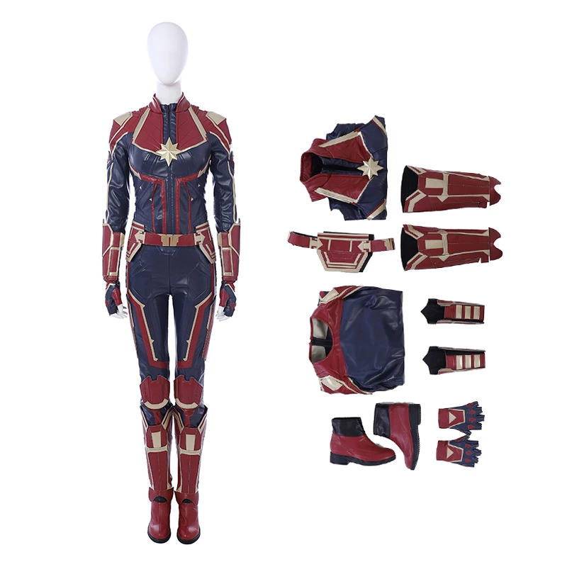 Carol Danvers Cosplay Costume Captain Marvel Costume 3 Carol Danvers Cosplay Costume Captain Marvel Costume