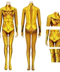 Diana Polyester Zentai Jumpsuit Woman 1984 Golden Cosplay Costume