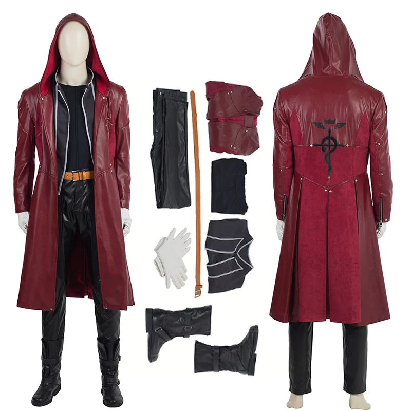 Edward Elric Costumes Fullmetal Alchemist Cosplay Costume 3 Edward Elric Costumes Fullmetal Alchemist Cosplay Costume