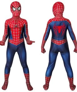 Kids Spider Man Tobey Maguire Cosplay Costume Edition Spiderman Jumpsuit