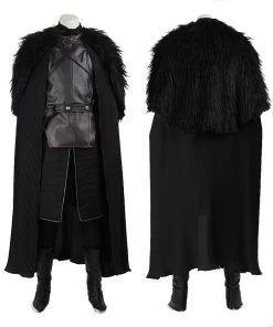Jon Snow Cosplay Suit House Stark Halloween Costume