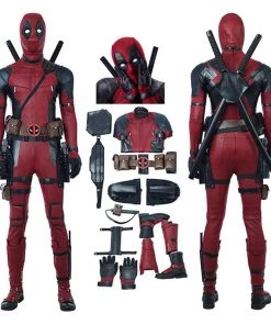 Deadpool 2 Costume Wade Wilson Deadpool Cosplay Costume Luxury Suit