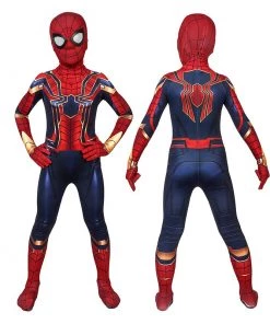 Kids Iron Spiderman Costume Avengers Endgame Spider-Man Peter Parker Cosplay Costumes