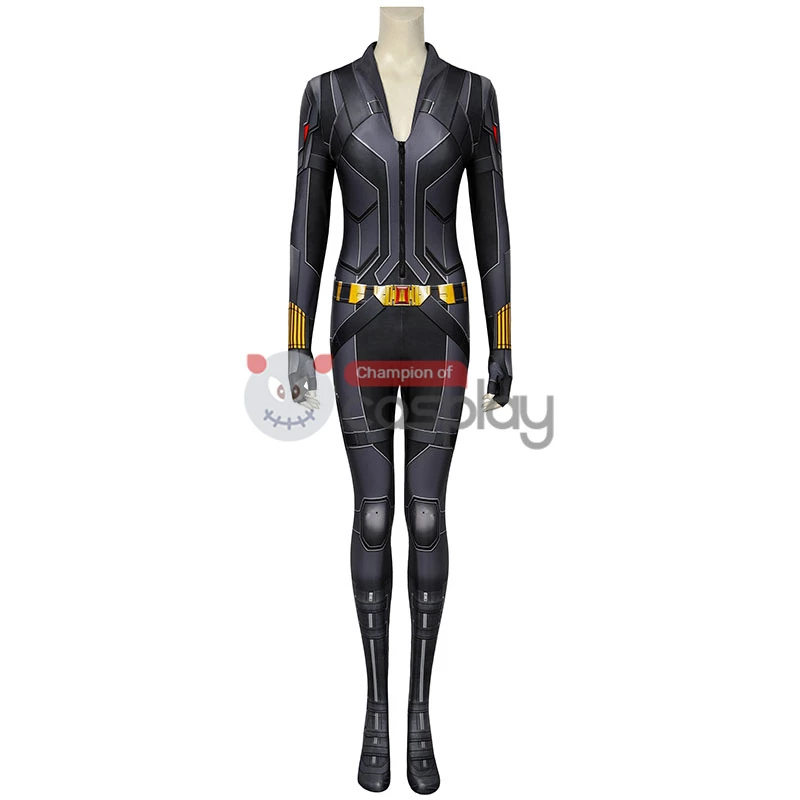 Natasha Romanoff Black Jumpsuit 2020 Movie Black Widow Cosplay Costume 4 Natasha Romanoff Black Jumpsuit 2020 Movie Black Widow Cosplay Costume - Image 2