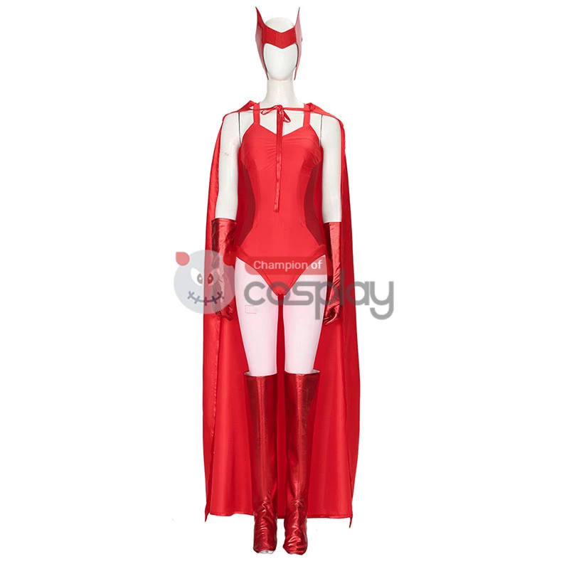 2021 Wanda Costume WandaVision Maximoff Scarlet Witch Cosplay Suit 4 2021 Wanda Costume WandaVision Maximoff Scarlet Witch Cosplay Suit - Image 2