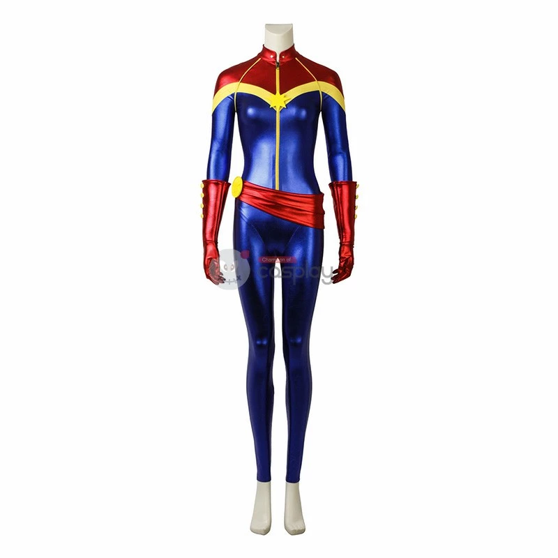 Captain Marvel Costumes Carol Danvers Cosplay 4 Captain Marvel Costumes Carol Danvers Cosplay - Image 2