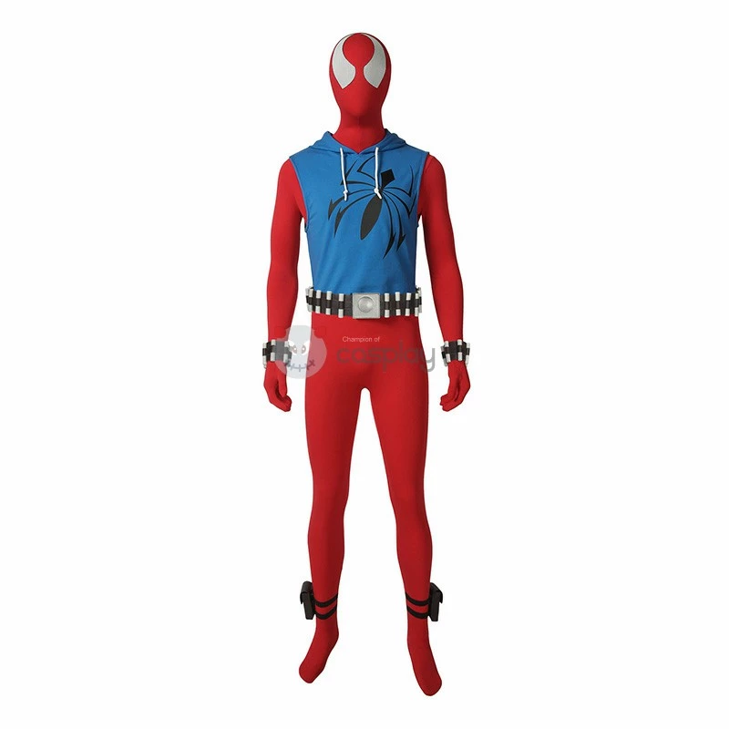 Scarlet Spider Man Costume Ben Reily Cosplay Costume 4 Scarlet Spider Man Costume Ben Reily Cosplay Costume - Image 2