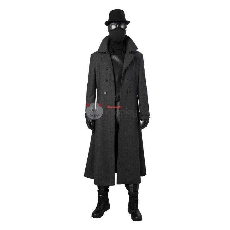 Spider Man Noir Costume Spider Man Into The Spider Verse Noir Cosplay Costume 4 Spider Man Noir Costume Spider Man Into The Spider Verse Noir Cosplay Costume - Image 2