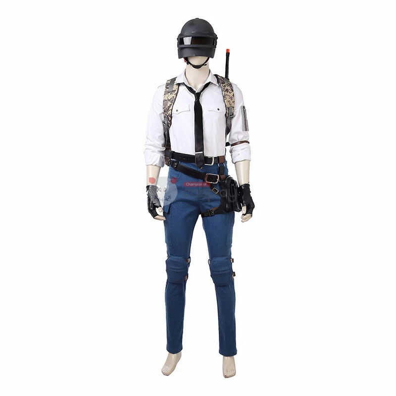 Top Level PUBG White Shirt Cosplay Costume 4 Top Level PUBG White Shirt Cosplay Costume - Image 2
