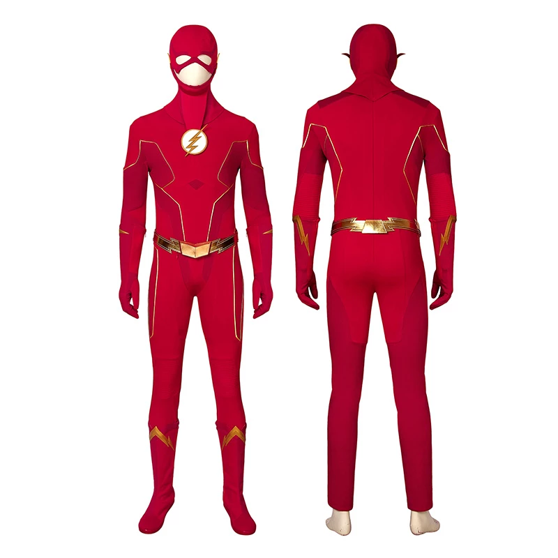 Barry Allen Cosplay Suit TF S6 Cosplay Costume Top Level 3 Barry Allen Cosplay Suit TF S6 Cosplay Costume Top Level