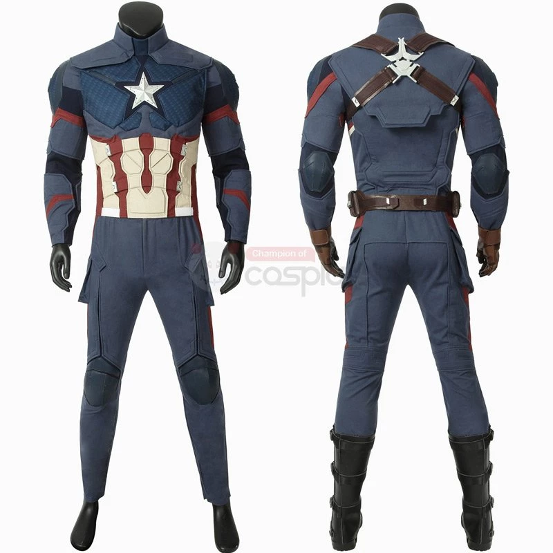 Captain America Costumes Avengers-Endgame Steve Rogers Cosplay Costumes 5 Captain America Costumes Avengers-Endgame Steve Rogers Cosplay Costumes - Image 3
