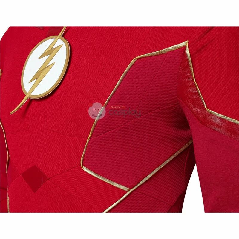 Halloween Barry Allen Cosplay Costume TF S6 Suit 14 Halloween Barry Allen Cosplay Costume TF S6 Suit - Image 12