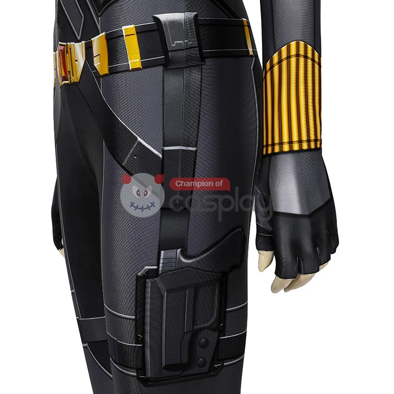 Natasha Romanoff Black Jumpsuit 2020 Movie Black Widow Cosplay Costume 13 Natasha Romanoff Black Jumpsuit 2020 Movie Black Widow Cosplay Costume - Image 11
