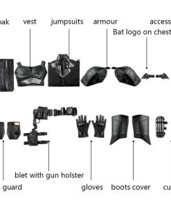 Robert Pattinson Costume 2022 Movie SuperHero Bruce Wayne Cosplay Suit -Ultimate Cosplay Store 111 800x800 5