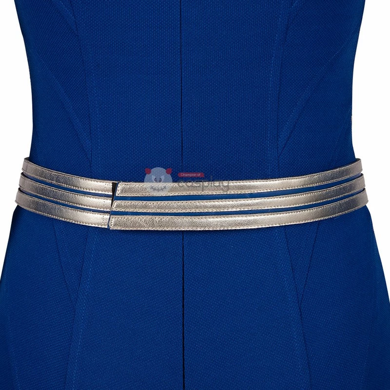 Super Woman Kara Danvers Blue Halloween Cosplay Costume 13 Super Woman Kara Danvers Blue Halloween Cosplay Costume - Image 11