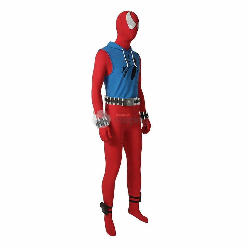 Scarlet Spider Man Costume Ben Reily Cosplay Costume 5 Scarlet Spider Man Costume Ben Reily Cosplay Costume - Image 3
