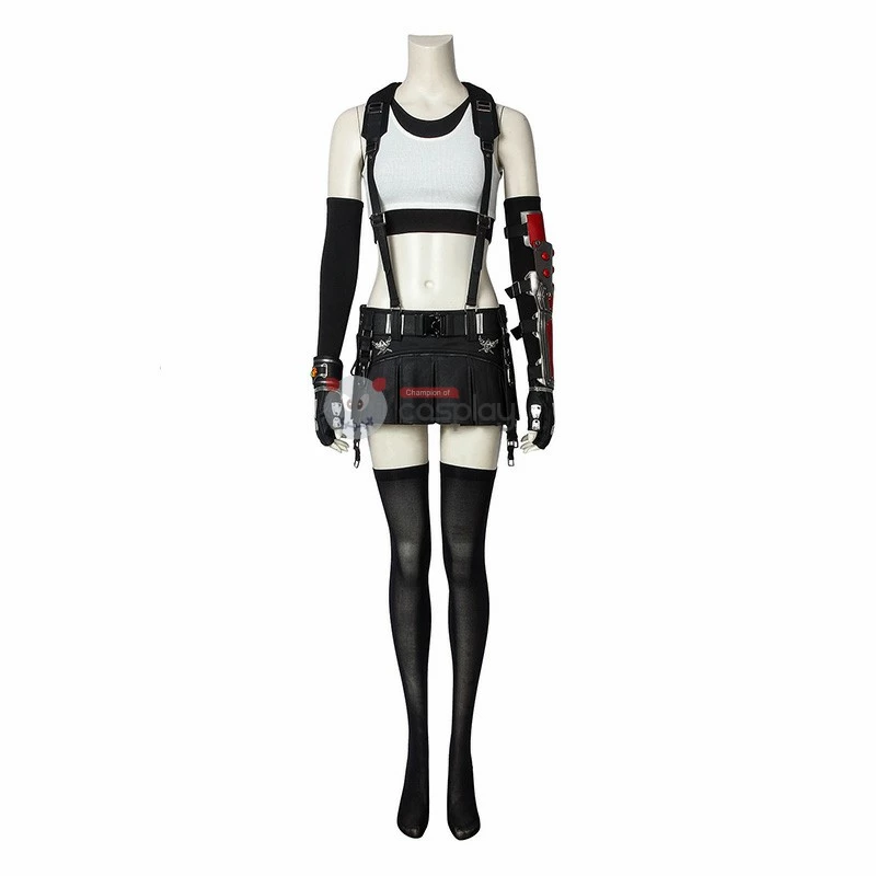 Tifa Lockhart Costume Final Fantasy 7 Cosplay Costume Full Set 4 Tifa Lockhart Costume Final Fantasy 7 Cosplay Costume Full Set - Image 2