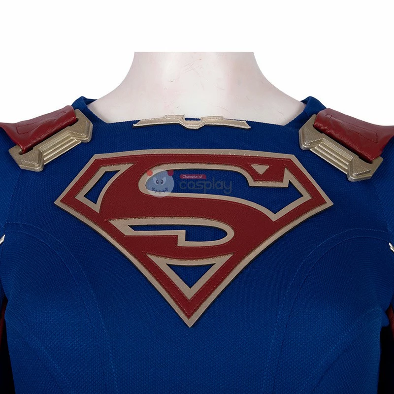Super Woman Kara Danvers Blue Halloween Cosplay Costume 14 Super Woman Kara Danvers Blue Halloween Cosplay Costume - Image 12