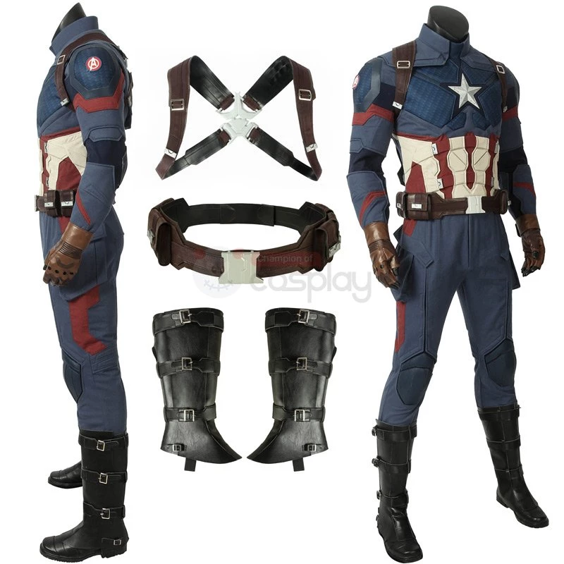 Captain America Costumes Avengers-Endgame Steve Rogers Cosplay Costumes 6 Captain America Costumes Avengers-Endgame Steve Rogers Cosplay Costumes - Image 4