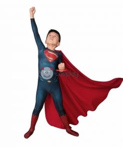 Kids Clark Kent Polyester Costume Zentai Cosplay Suit -Ultimate Cosplay Store 3 800x800 108