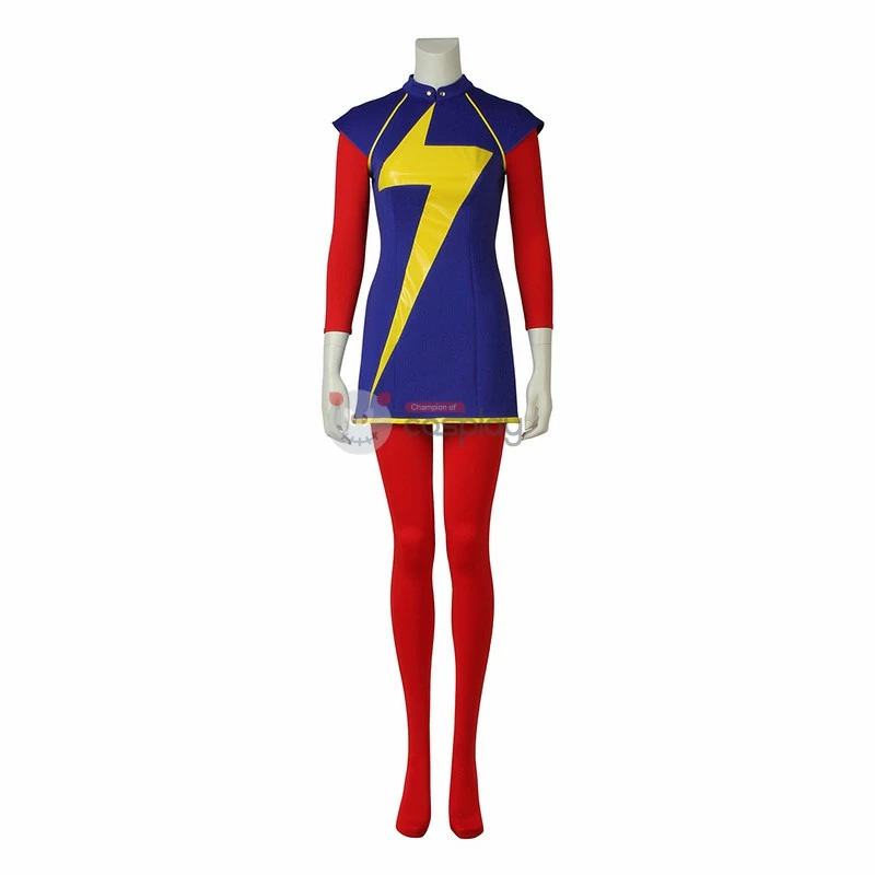 Captain Marvel Kamala Khan Cosplay Costumes 6 Captain Marvel Kamala Khan Cosplay Costumes - Image 4