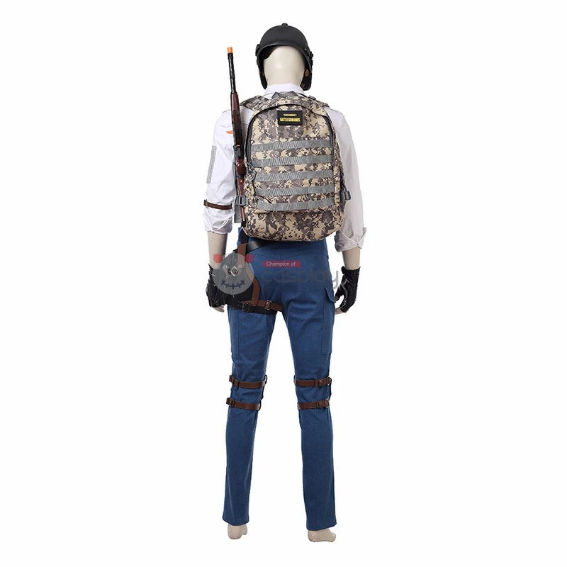 Top Level PUBG White Shirt Cosplay Costume 6 Top Level PUBG White Shirt Cosplay Costume - Image 4