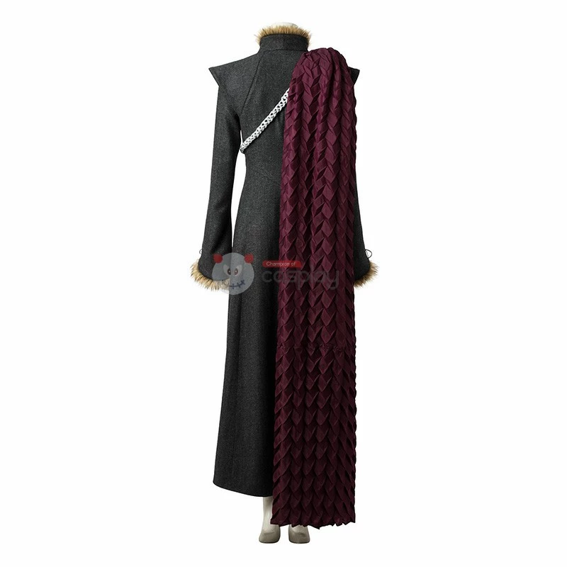 Daenerys Targaryen Costume Mother Of Dragons Season 7 Halloween Cosplay Suit 6 Daenerys Targaryen Costume Mother Of Dragons Season 7 Halloween Cosplay Suit - Image 4