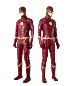 TF Season 4 Barry Allen Cosplay Costume Leather Deluxe Suit -Ultimate Cosplay Store 3 800x800 379