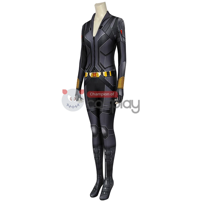 Natasha Romanoff Black Jumpsuit 2020 Movie Black Widow Cosplay Costume 7 Natasha Romanoff Black Jumpsuit 2020 Movie Black Widow Cosplay Costume - Image 5