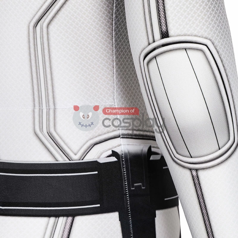 Natasha Romanoff White Jumpsuit 2020 Movie Black Widow Cosplay Costume 7 Natasha Romanoff White Jumpsuit 2020 Movie Black Widow Cosplay Costume - Image 5