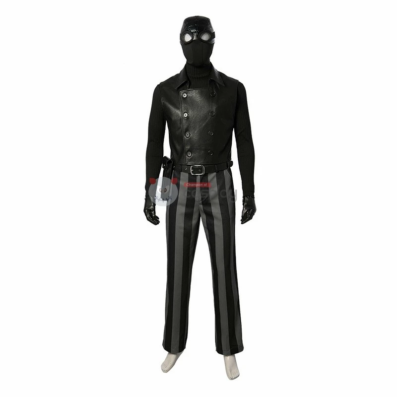 Spider Man Noir Costume Spider Man Into The Spider Verse Noir Cosplay Costume 7 Spider Man Noir Costume Spider Man Into The Spider Verse Noir Cosplay Costume - Image 5