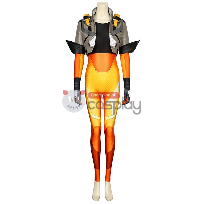 Tracer Costumes Overwatch 2 Lena Oxton Cosplay Costume 7 Tracer Costumes Overwatch 2 Lena Oxton Cosplay Costume - Image 5
