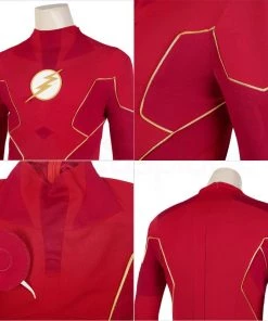 Barry Allen Cosplay Suit Superhero Costumes Golden Boots -Ultimate Cosplay Store 4 800x800 341