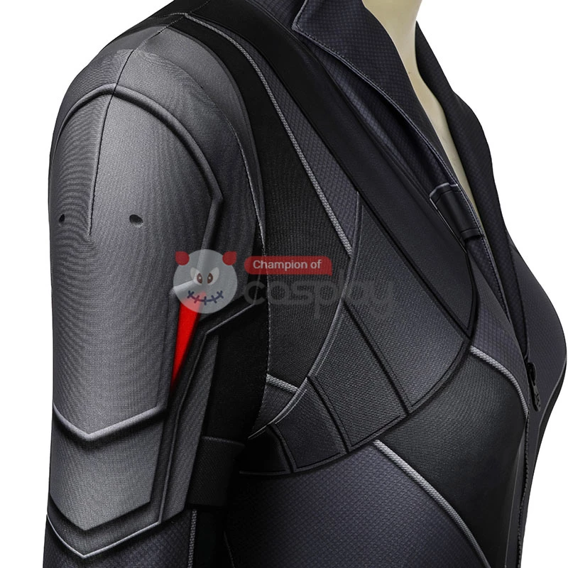Natasha Romanoff Black Jumpsuit 2020 Movie Black Widow Cosplay Costume 8 Natasha Romanoff Black Jumpsuit 2020 Movie Black Widow Cosplay Costume - Image 6