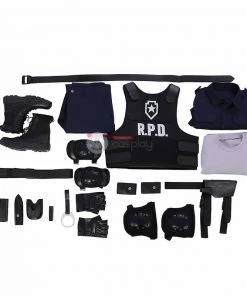 Resident Evil 2 Cosplay Costume Leon S. Kennedy R.P.D. Suit Costumes -Ultimate Cosplay Store 5 800x800 154
