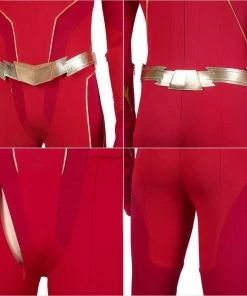 Barry Allen Cosplay Suit Superhero Costumes Golden Boots -Ultimate Cosplay Store 5 800x800 327